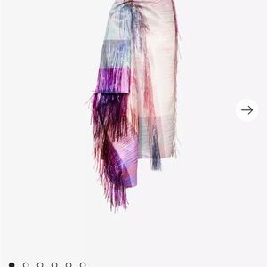 ❌DONT BUY ❌Roksanda Ilincic Asymmetrical Fringe Skirt - Purple and Pink
